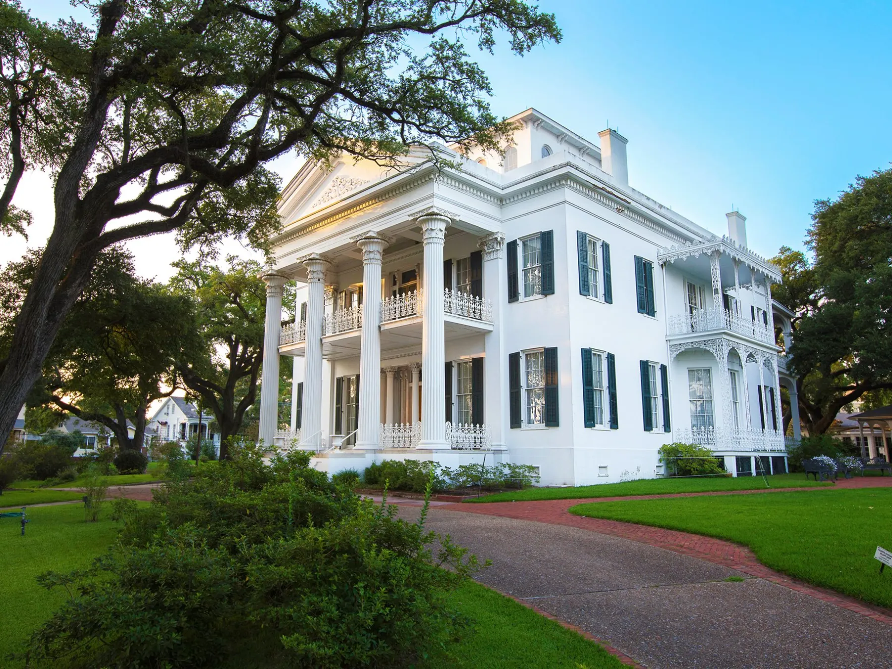 a large lawn in front of a house