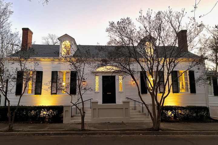 a clock on the side of a building