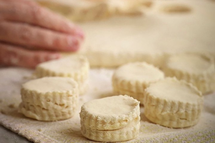 a close up of a piece of cake